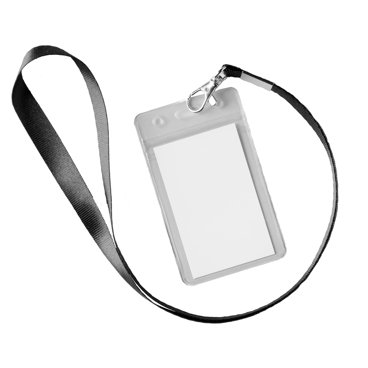 Custom lanyard with clear badge holder – professional event ID sleeve lanyard for staff and attendees in the U.S.