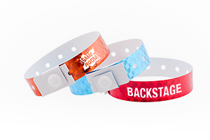 Plastic event wristbands for multi-day access control at festivals, venues, and waterparks—durable wristband option for secure entry