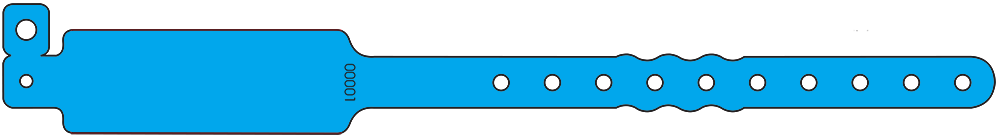 Vinyl Wide Face Wristbands
