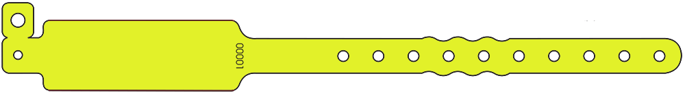 Plastic Wide Face Wristbands