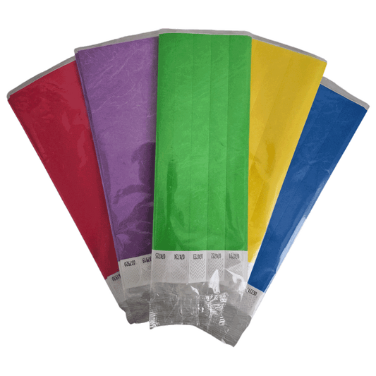3/4 inch Tyvek wristbands – bulk 100-pack paper event wristbands for crowds and venues
