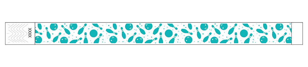 Bowling Fun - 3/4" Tyvek® Wristbands