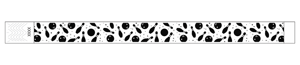 Bowling Fun - 3/4" Tyvek® Wristbands