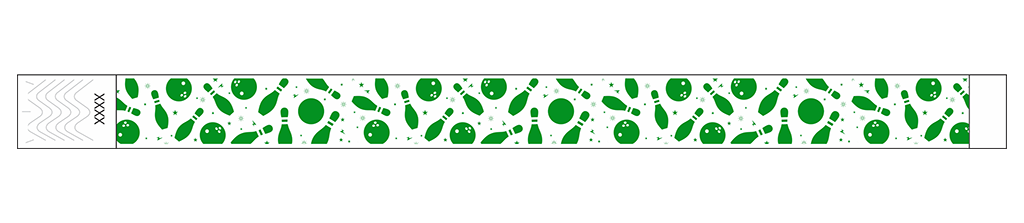Bowling Fun - 3/4" Tyvek® Wristbands
