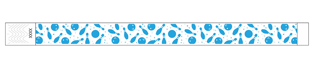 Bowling Fun - 3/4" Tyvek® Wristbands