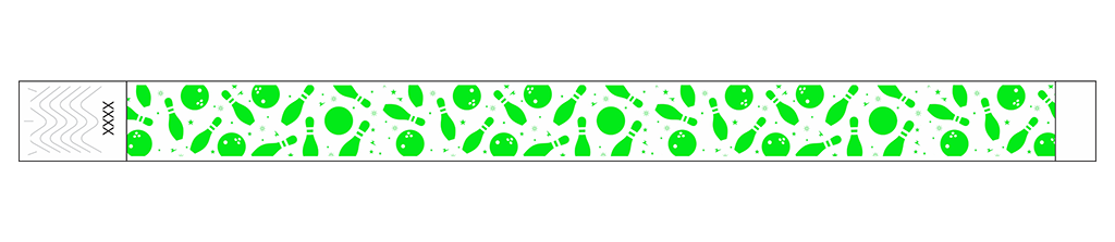 Bowling Fun - 3/4" Tyvek® Wristbands