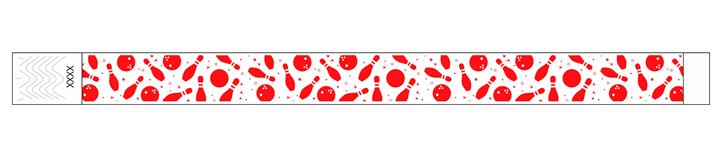 Bowling Fun - 3/4" Tyvek® Wristbands