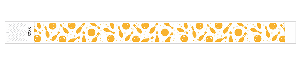 Bowling Fun - 3/4" Tyvek® Wristbands