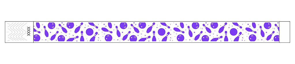 Bowling Fun - 3/4" Tyvek® Wristbands