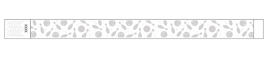 Bowling Fun - 3/4" Tyvek® Wristbands