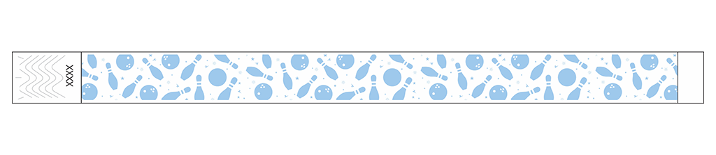 Bowling Fun - 3/4" Tyvek® Wristbands