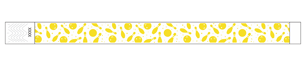 Bowling Fun - 3/4" Tyvek® Wristbands