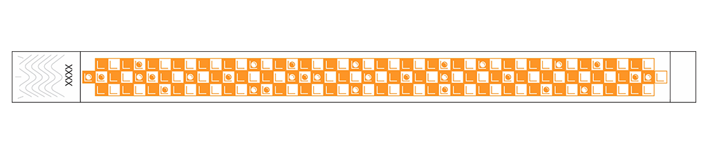 Checkers- 3/4" Tyvek® Wristbands