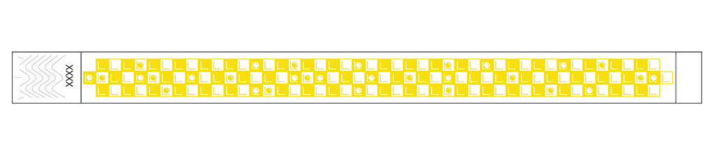 Checkers- 3/4" Tyvek® Wristbands