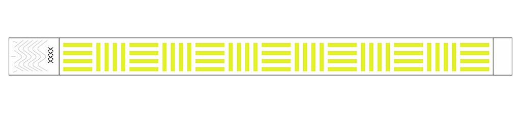 Cipher Stripes - 3/4" Tyvek® Wristbands