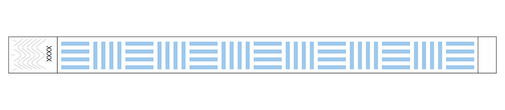 Cipher Stripes - 3/4" Tyvek® Wristbands