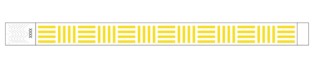 Cipher Stripes - 3/4" Tyvek® Wristbands