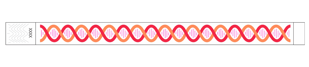 Coil (Red & Orange) - 3/4" Tyvek® Wristbands