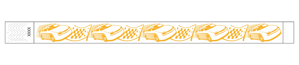 Fast Lane Racecar - 3/4" Tyvek® Wristbands