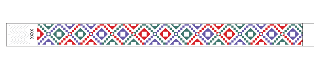 Fiesta (Full Color) - 3/4" Tyvek® Wristbands