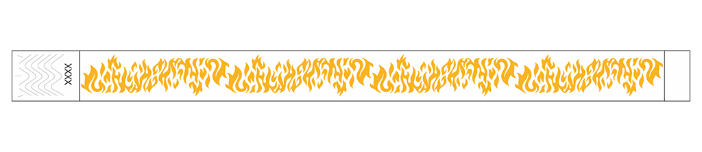 Flames - 3/4" Tyvek® Wristbands
