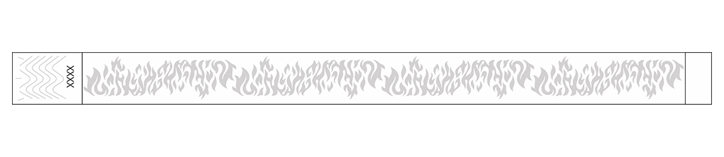 Flames - 3/4" Tyvek® Wristbands
