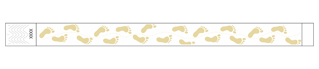 Footprint - 3/4" Tyvek® Wristbands