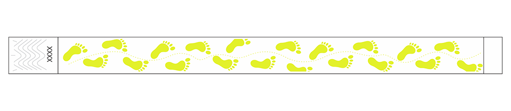 Footprint - 3/4" Tyvek® Wristbands