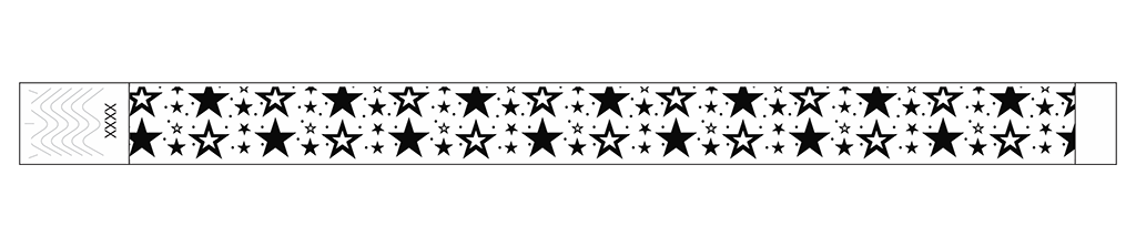 Galaxy Stars - 3/4" Tyvek® Wristbands