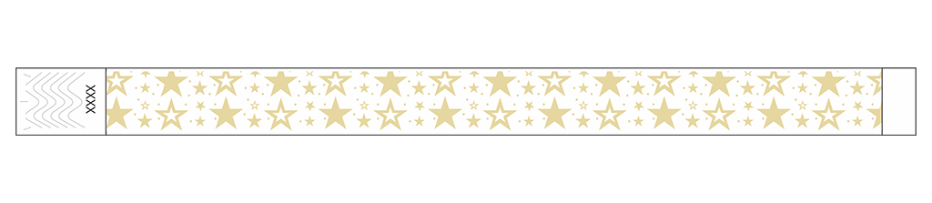 Galaxy Stars - 3/4" Tyvek® Wristbands
