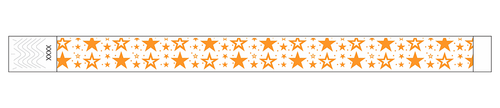 Galaxy Stars - 3/4" Tyvek® Wristbands