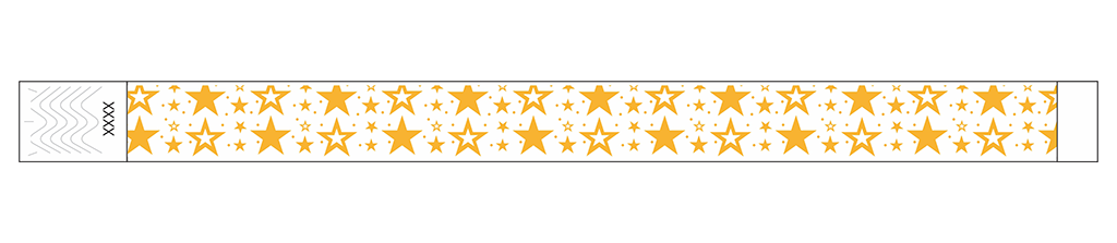 Galaxy Stars - 3/4" Tyvek® Wristbands