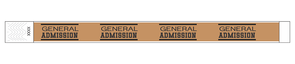 General Admission Classic - 3/4" Tyvek® Wristbands