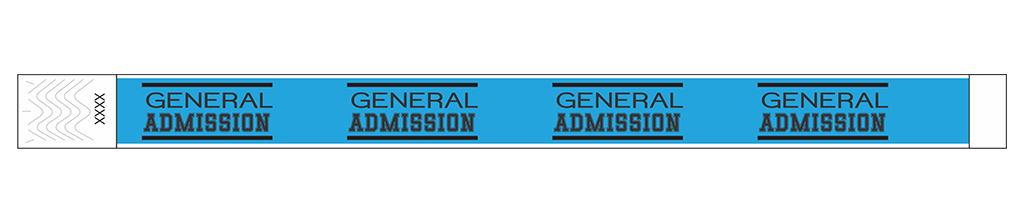 General Admission Classic - 3/4" Tyvek® Wristbands