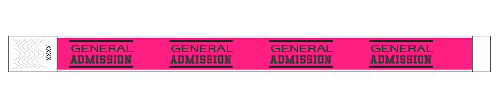 General Admission Classic - 3/4" Tyvek® Wristbands