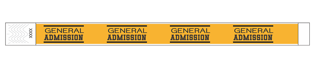 General Admission Classic - 3/4" Tyvek® Wristbands
