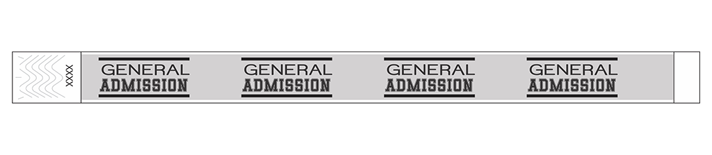General Admission Classic - 3/4" Tyvek® Wristbands
