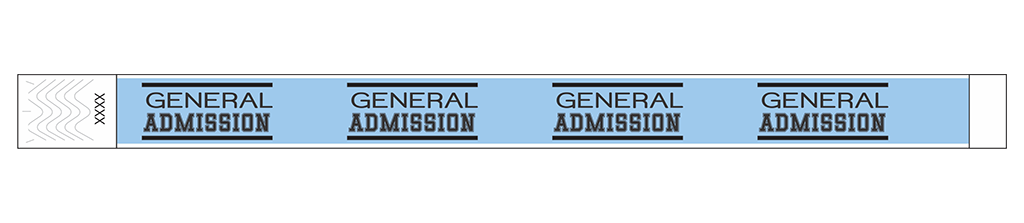 General Admission Classic - 3/4" Tyvek® Wristbands