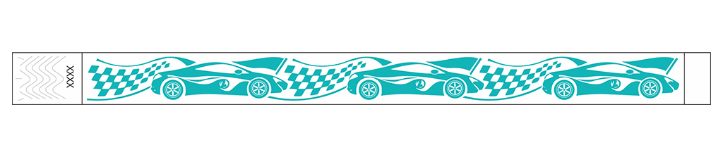 Grand Prix Racecar - 3/4" Tyvek® Wristbands