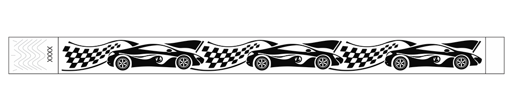 Grand Prix Racecar - 3/4" Tyvek® Wristbands