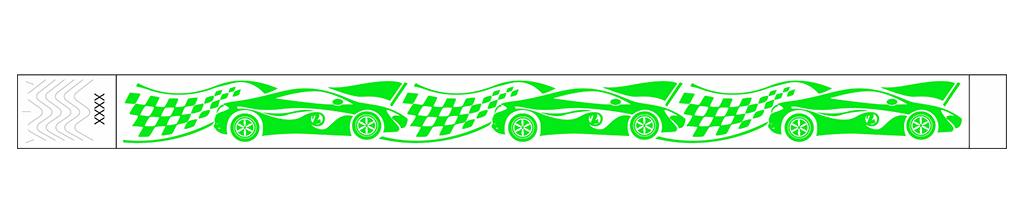Grand Prix Racecar - 3/4" Tyvek® Wristbands