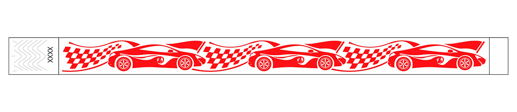 Grand Prix Racecar - 3/4" Tyvek® Wristbands