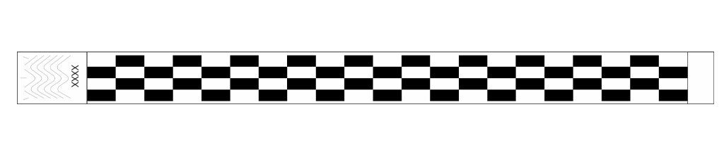 Gridlock Stripes - 3/4" Tyvek® Wristbands