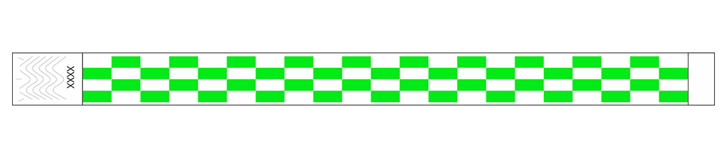 Gridlock Stripes - 3/4" Tyvek® Wristbands