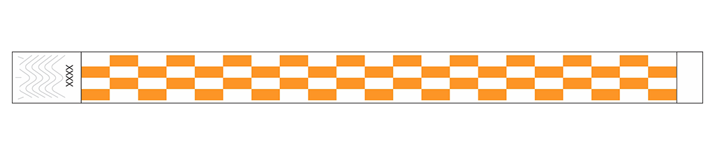 Gridlock Stripes - 3/4" Tyvek® Wristbands