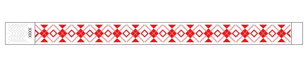 Interlaced Diamonds - 3/4" Tyvek® Wristbands