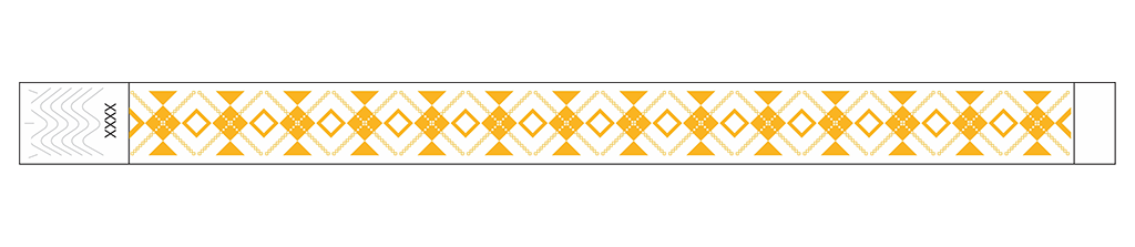 Interlaced Diamonds - 3/4" Tyvek® Wristbands