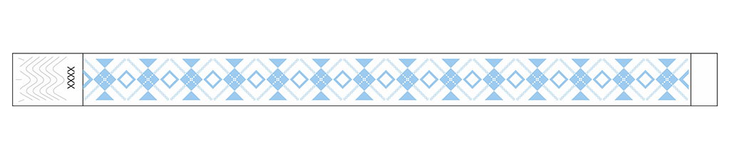 Interlaced Diamonds - 3/4" Tyvek® Wristbands