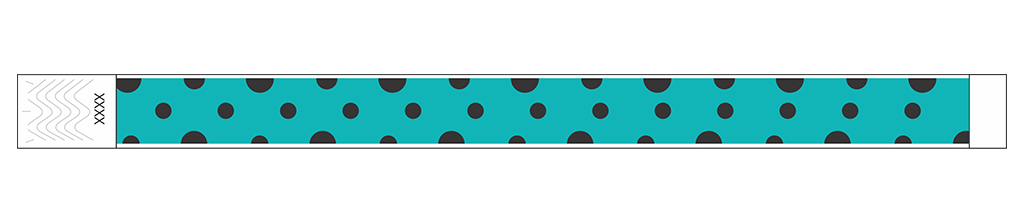 Polka Dots - 3/4" Tyvek® Wristbands