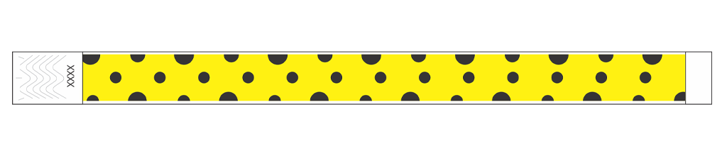 Polka Dots - 3/4" Tyvek® Wristbands